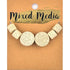 Flat Round & Tube Lava Beads (available in 5 colours)